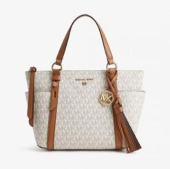 Branded  Mk Sulliivan saffiano Tote Bag with Dusk Bag (bj)