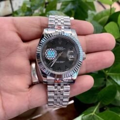 Rolexx Date Just 41 Silver Wimbeldon (ZR)