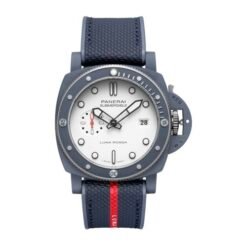Panerai Submersible Luna Rosse Blue White