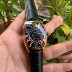 Franck Muller Crazy Hour Color Dreams Black Rose Gold Black dial
