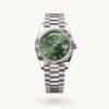 Rolex Day Date Silver Green Dial SEMI ETA