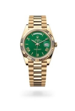 Rolex Day Date Gold Green Dial SEMI ETA