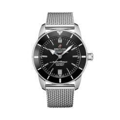 Breitling Super Ocean Silver Black OPEN BACK