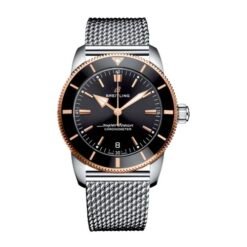 Breitling Super Ocean Silver Black R G OPEN BACK