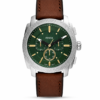 FOSSIL MACHINE CHRONOGRAPH BROWN LETHER WRIST WATCH (2025 MODEL)