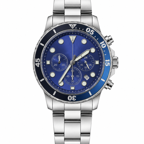 Fossil Fb 03 silver Blue Metal Watch