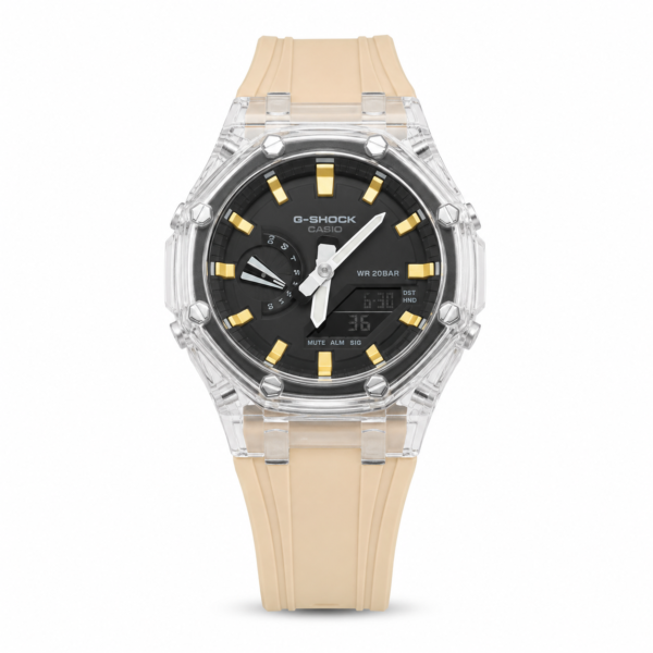 G-shock Cream Silicon Premium Watch