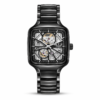 RADO SQUARE AUTOMATIC OPEN HEART CIRAMIC PREMIUM WRIST WATCH