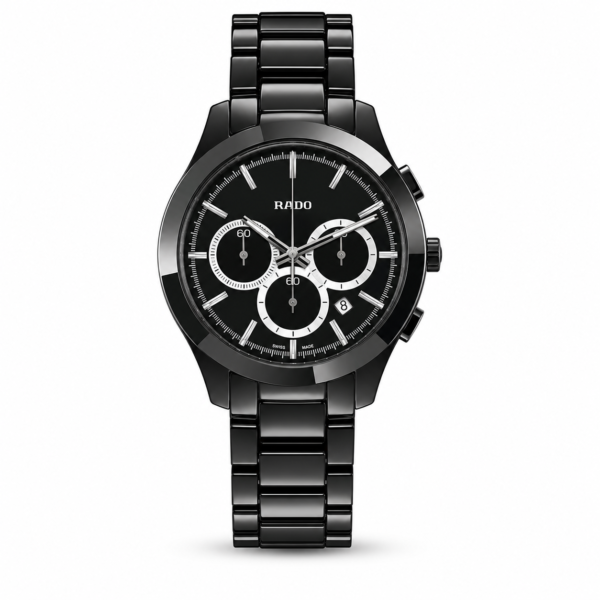 Rado Hyperchrome Stainless Steel Black Silver