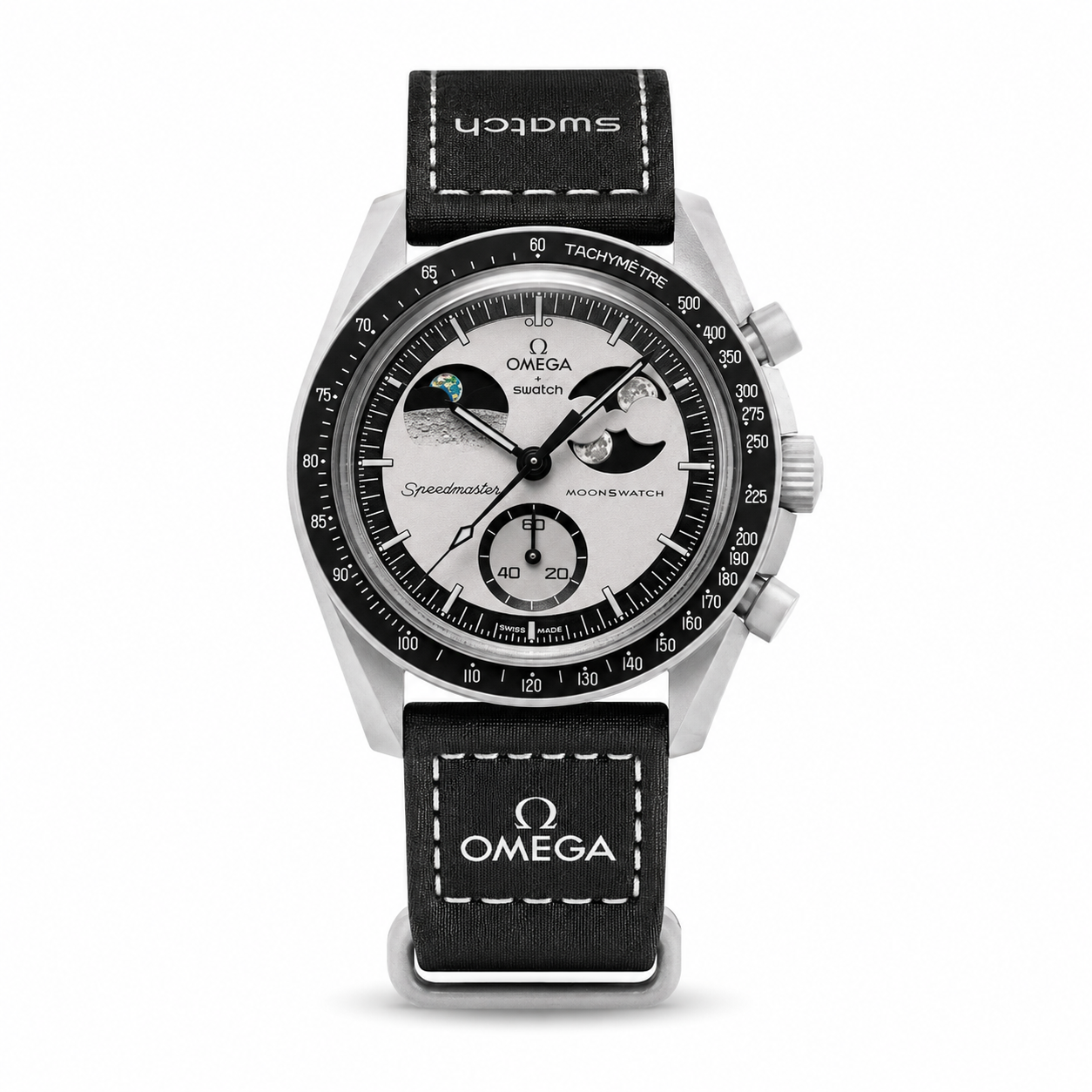 Swatch x Omega Bioceramic Moonswatch Mission to the Super Black Moonphase