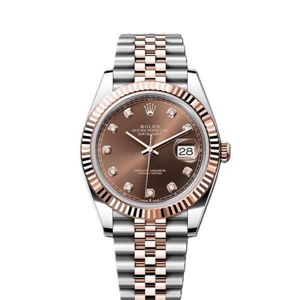 Rolex Datejust Rosegold Gold Diamond Metal Watch